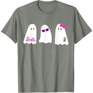 imageBarbie  Halloween Ghosts TShirtOlive Heather