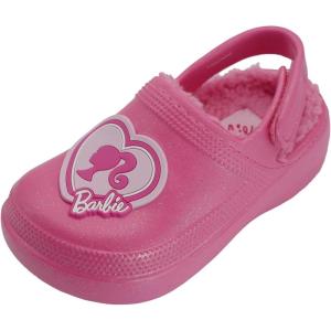 imageBarbie Toddler Girls Faux Fur Lined Clogs with Adjustable Strap  Comfortable Cozy and Stylish SlipOn ShoesHot Pink