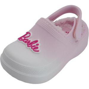 imageBarbie Toddler Girls Faux Fur Lined Clogs with Adjustable Strap  Comfortable Cozy and Stylish SlipOn ShoesLight Pink Ombre