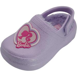 imageBarbie Toddler Girls Faux Fur Lined Clogs with Adjustable Strap  Comfortable Cozy and Stylish SlipOn ShoesLilac
