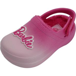 imageBarbie Toddler Girls Faux Fur Lined Clogs with Adjustable Strap  Comfortable Cozy and Stylish SlipOn ShoesPink Ombre