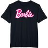 imageBarbie Current Pink and White Script Logo TShirtBlack