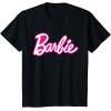 imageBarbie Current Pink and White Script Logo TShirtBlack