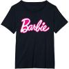 imageBarbie Current Pink and White Script Logo TShirtBlack