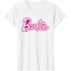 imageBarbie Current Pink and White Script Logo TShirtWhite