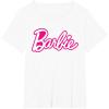 imageBarbie Current Pink and White Script Logo TShirtWhite