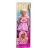 imageBarbie Fashionistas Doll 238 with Pastel Pink Hair Wearing Strapless Dress with Rose Bodice Pearly Barrette Accessory and Strappy Pink Heels