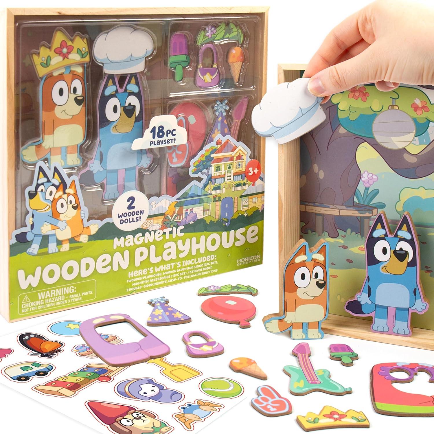 imageBarbie DIY Magnetic Play Set 75 Pieces 3 Magnetic Dolls Crafts for Kids Ages 48 4 Year Old Girl Birthday Gifts Girl Toys Cute Travel Toy Fun Airplane Activities Pretend Play for GirlsBluey House Project
