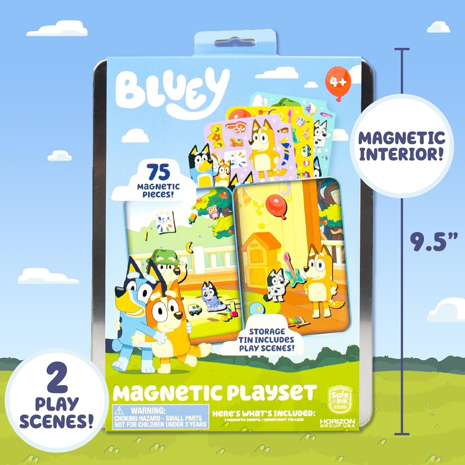 imageBarbie DIY Magnetic Play Set 75 Pieces 3 Magnetic Dolls Crafts for Kids Ages 48 4 Year Old Girl Birthday Gifts Girl Toys Cute Travel Toy Fun Airplane Activities Pretend Play for GirlsBluey Magnetic Playset