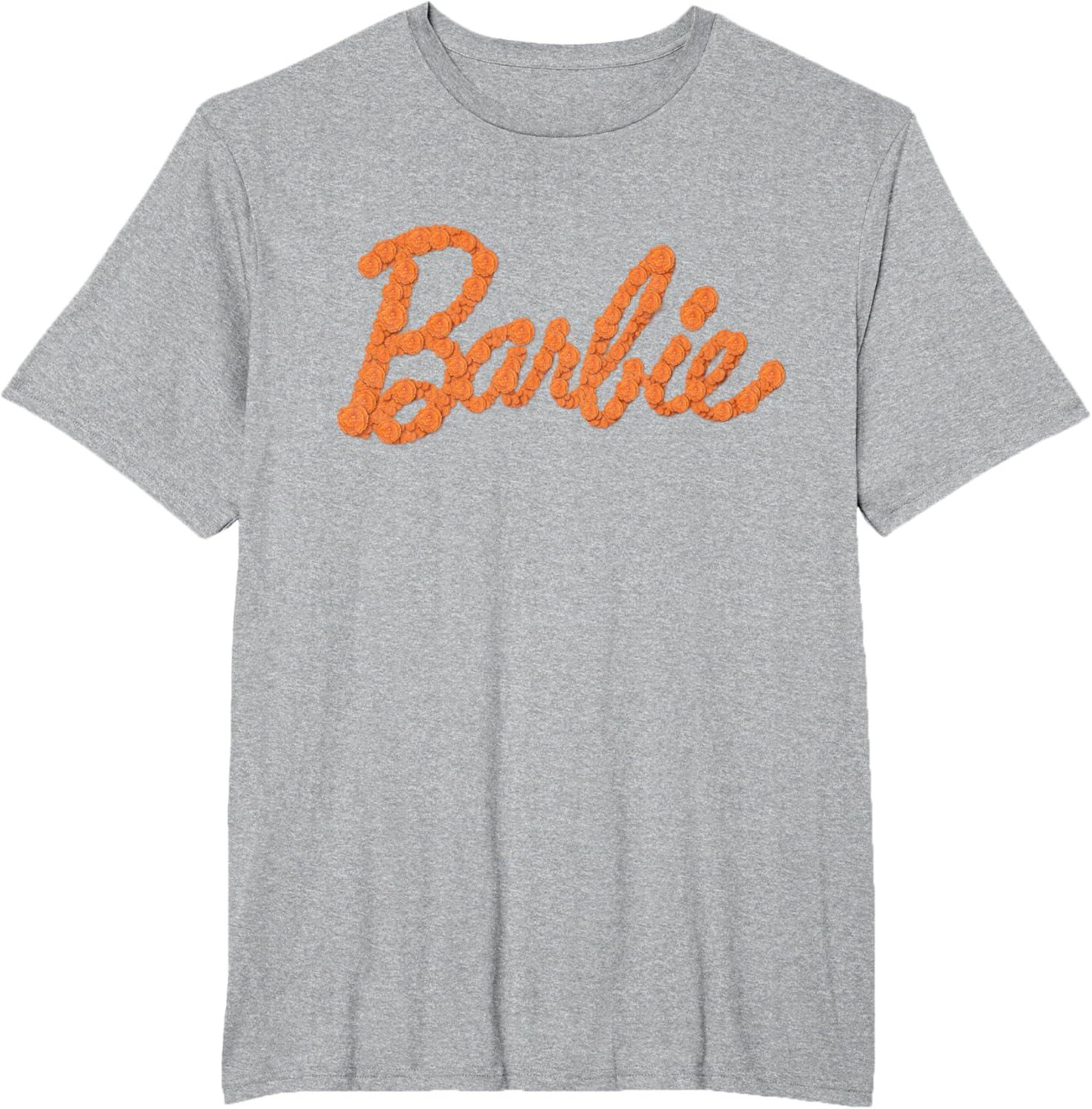 imageBarbie Da De Muertos Marigolds TShirtHeather Grey
