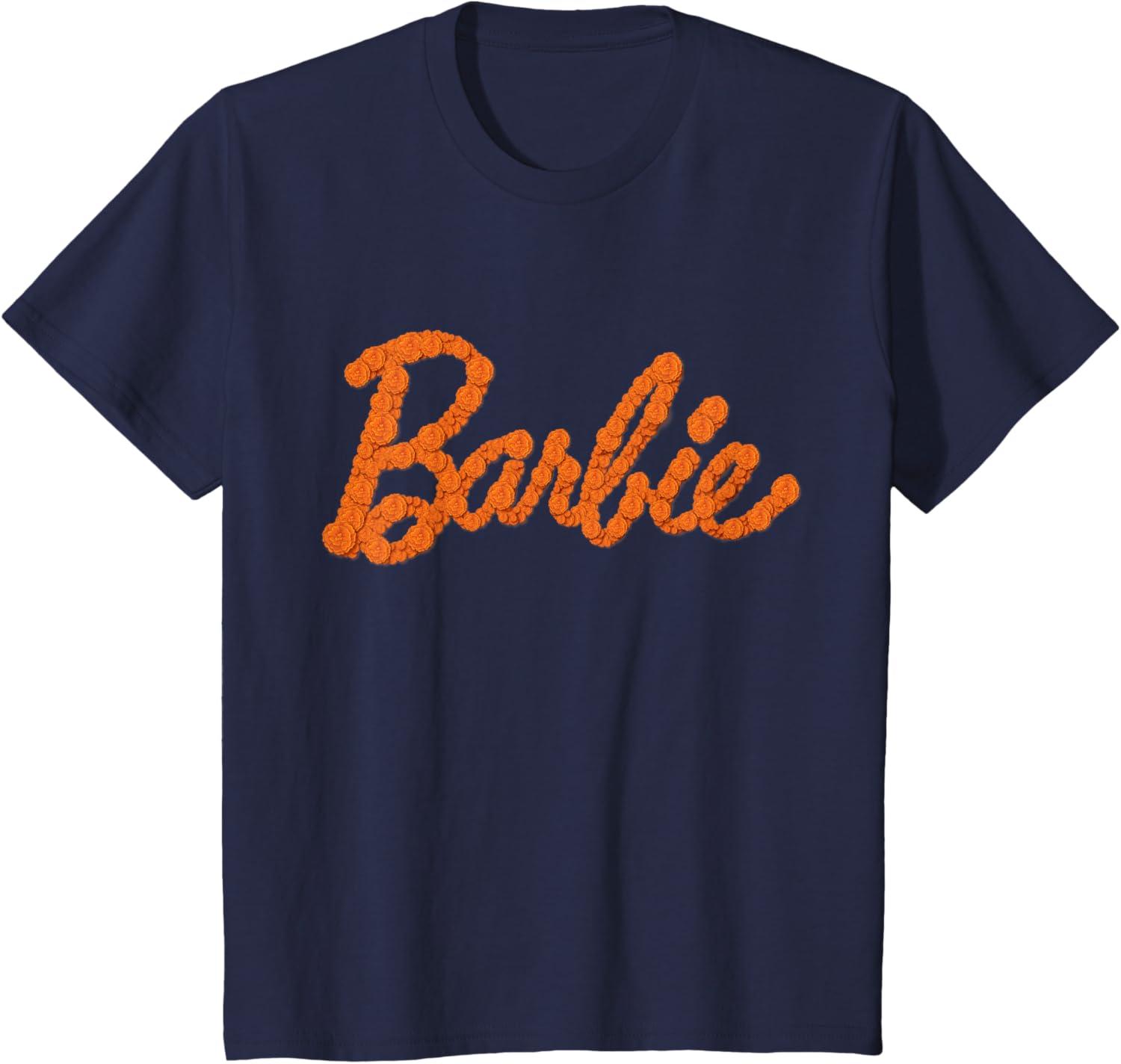 imageBarbie Da De Muertos Marigolds TShirtNavy Blue
