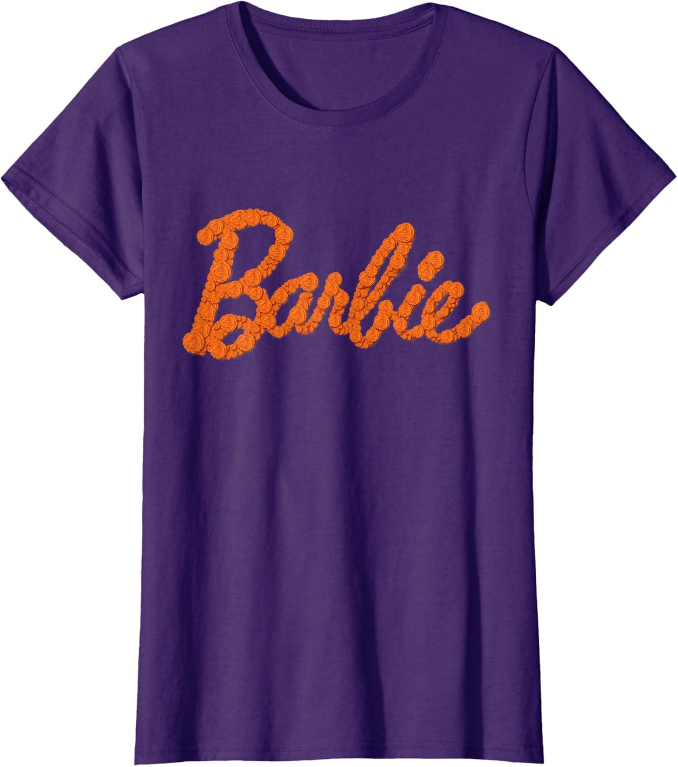 imageBarbie Da De Muertos Marigolds TShirtPurple