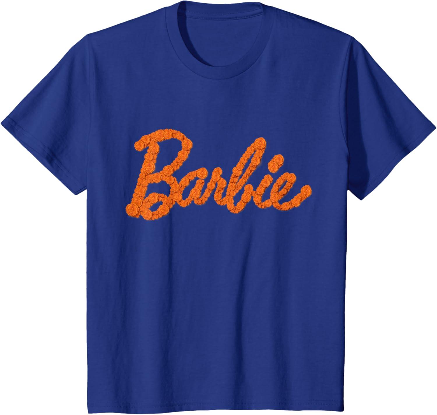 imageBarbie Da De Muertos Marigolds TShirtRoyal Blue