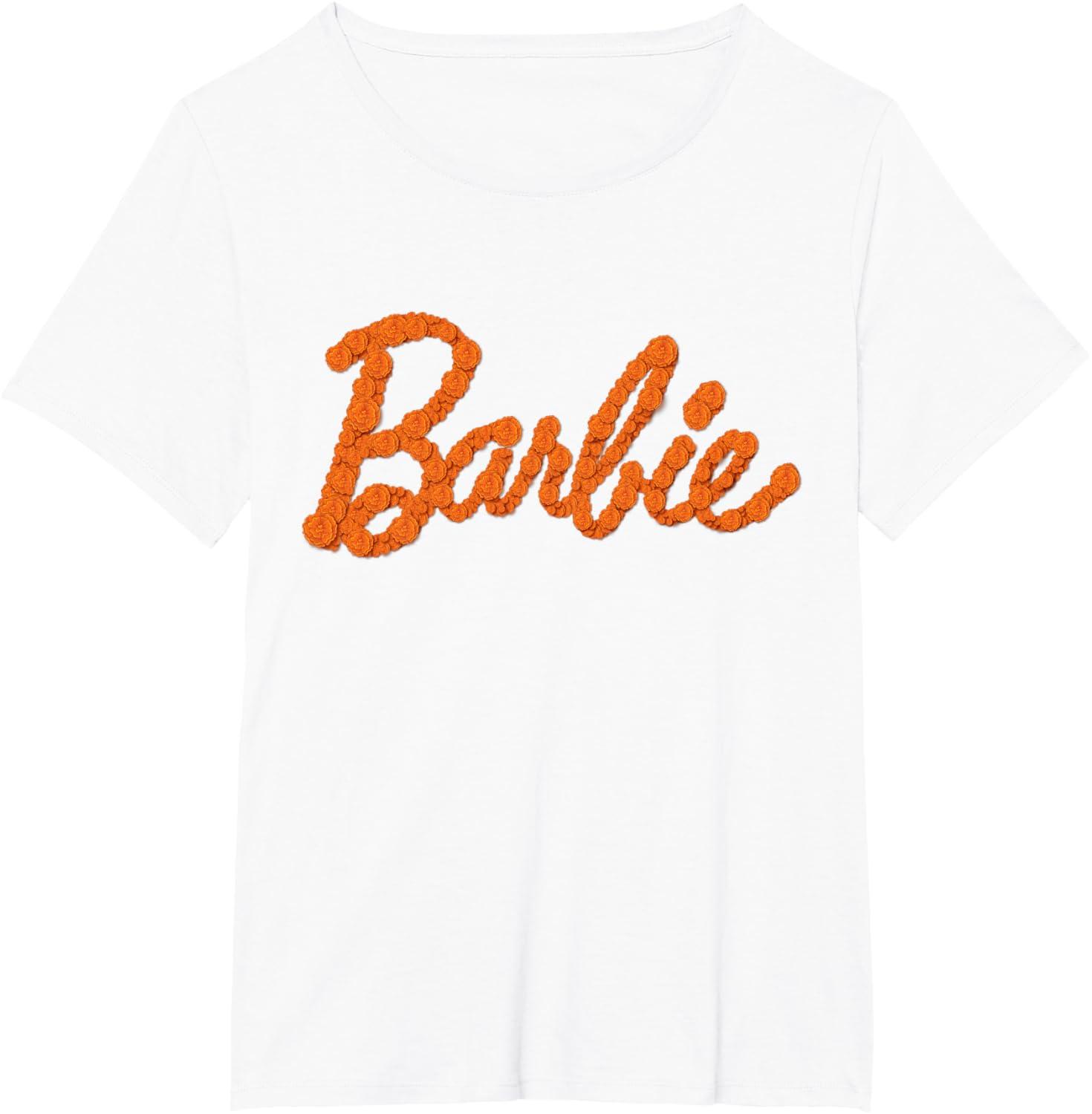 imageBarbie Da De Muertos Marigolds TShirtWhite