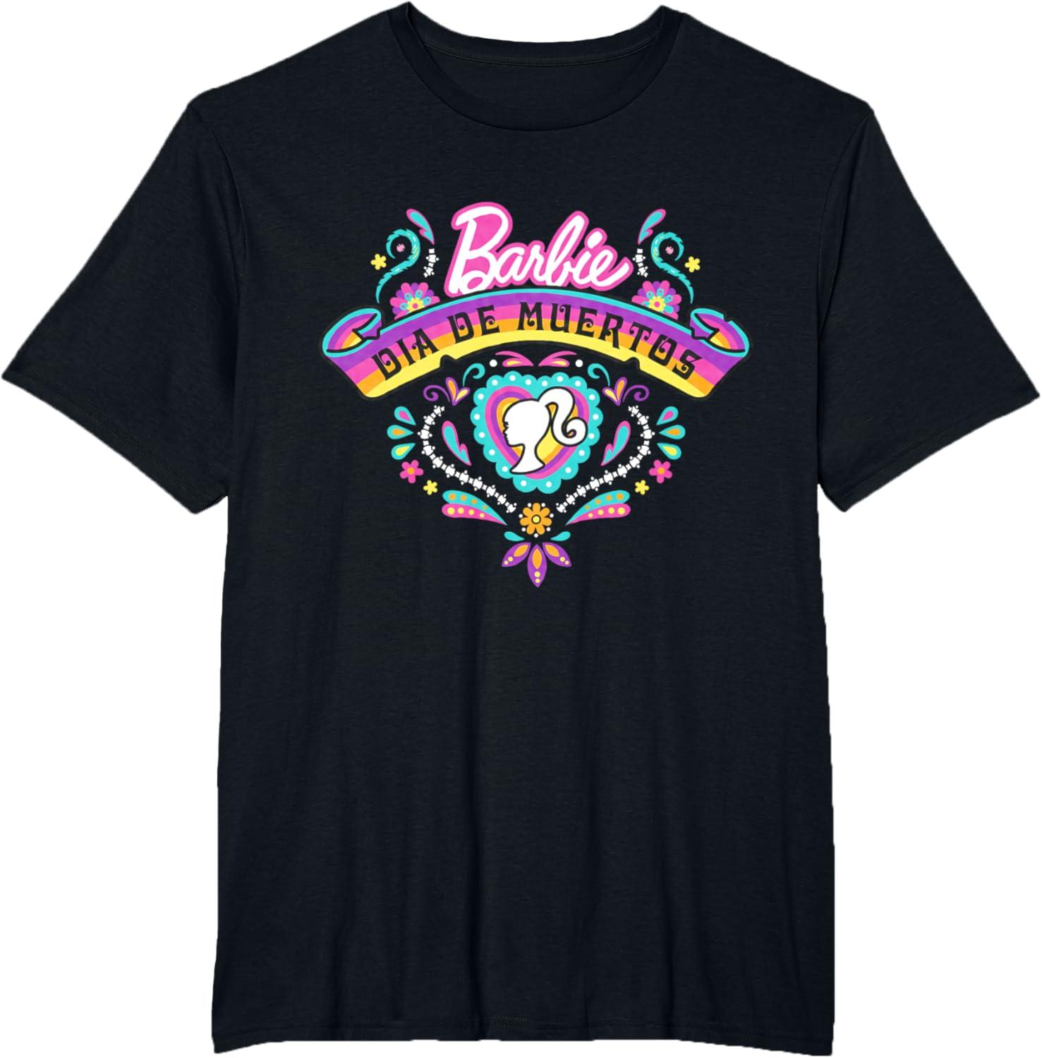 imageBarbie Da De Muertos Remember and Celebrate TShirtBlack