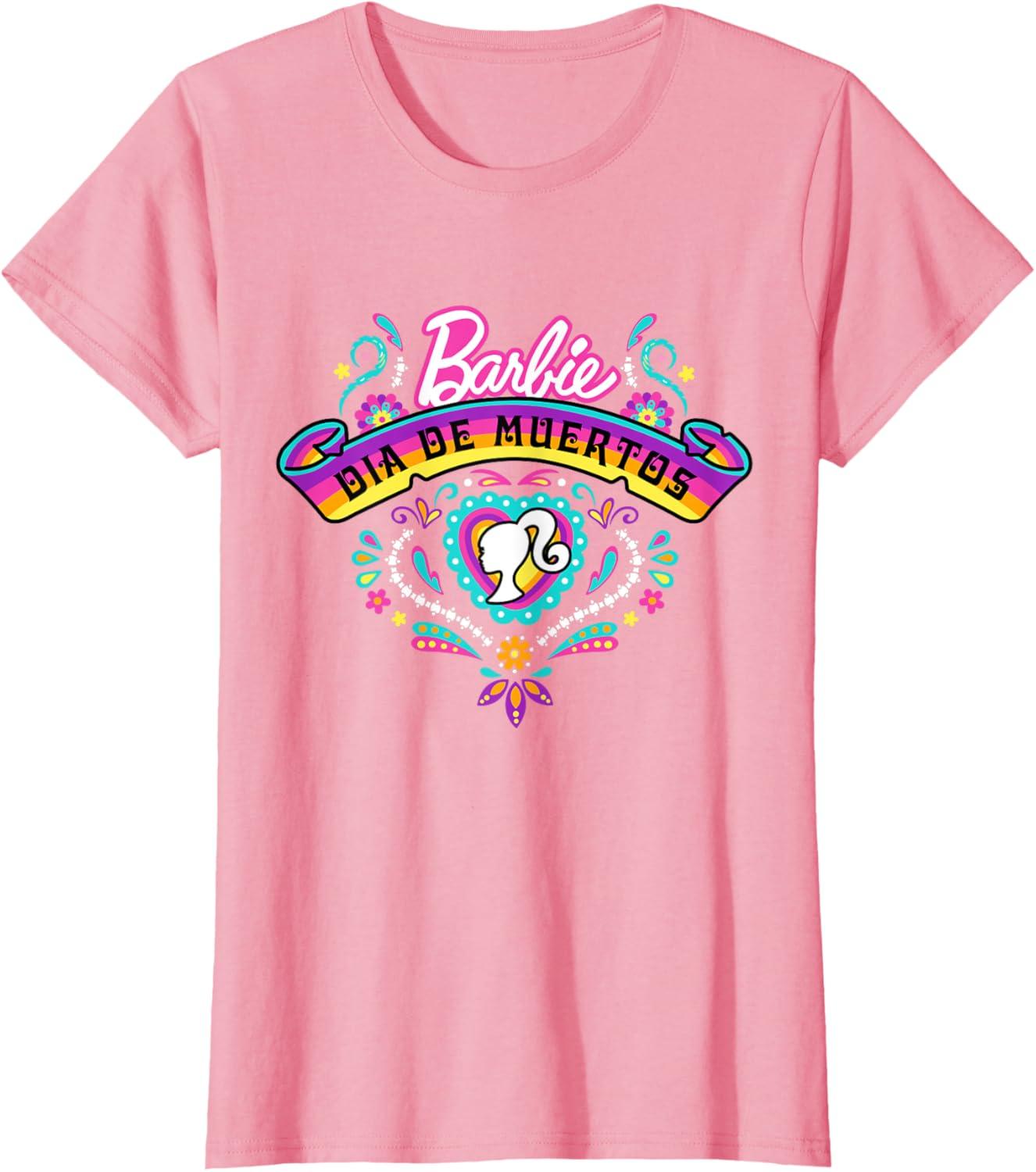 imageBarbie Da De Muertos Remember and Celebrate TShirtPink