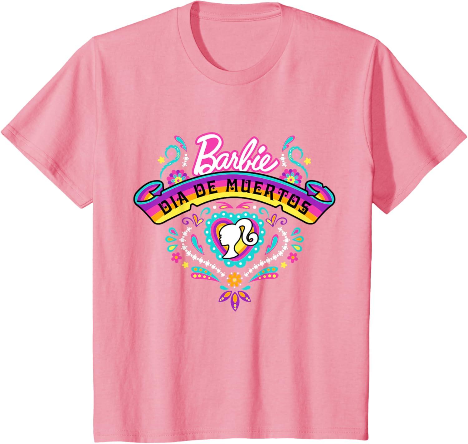 imageBarbie Da De Muertos Remember and Celebrate TShirtPink