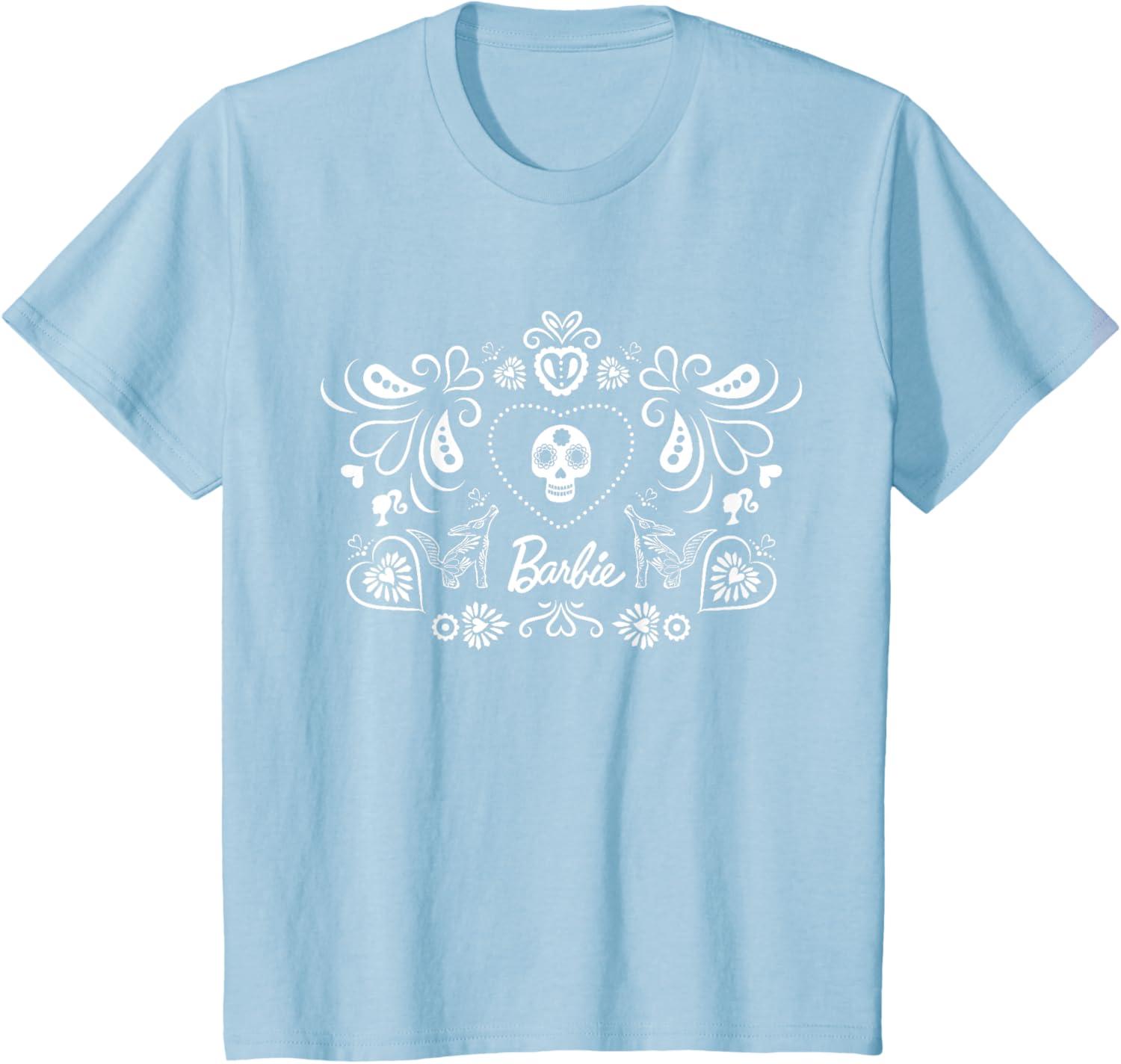 imageBarbie Da De Muertos TShirtBaby Blue