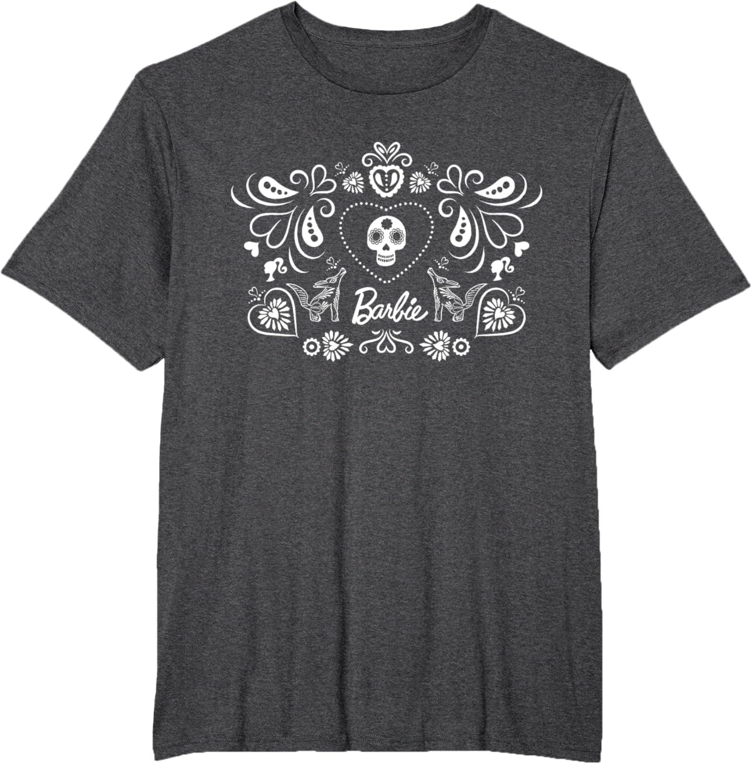imageBarbie Da De Muertos TShirtDark Heather Grey
