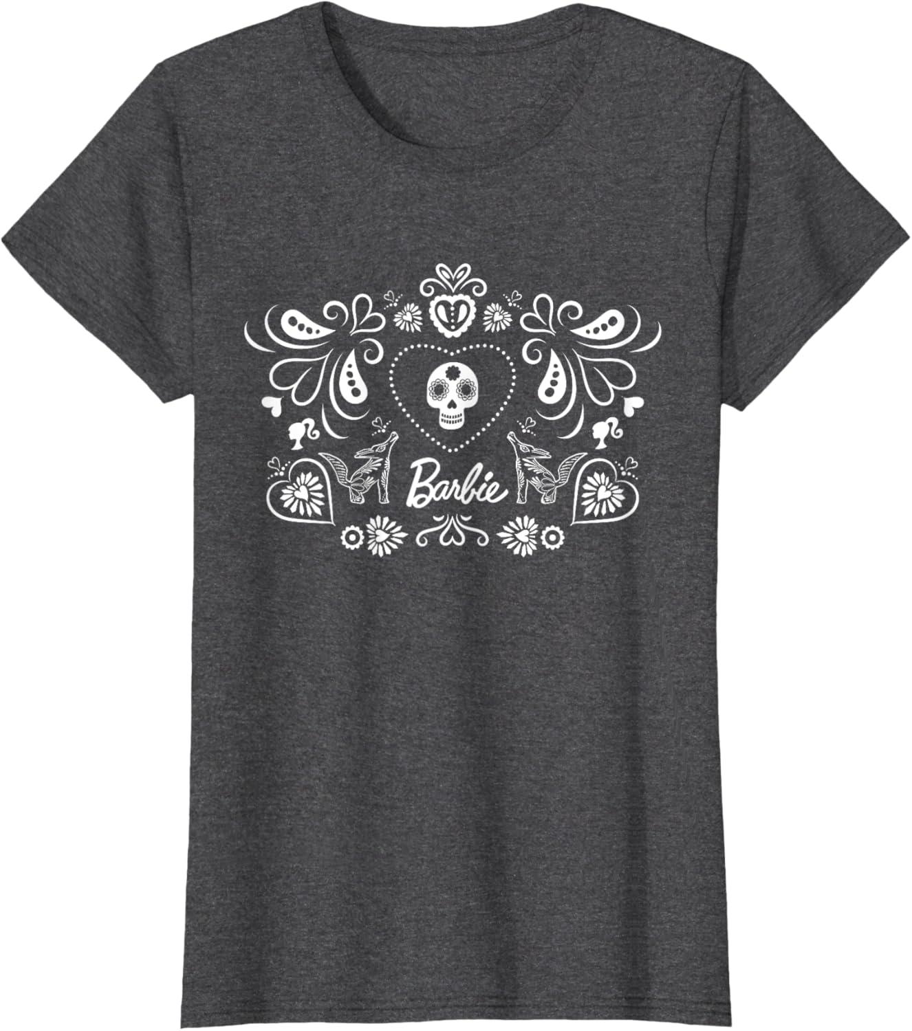 imageBarbie Da De Muertos TShirtDark Heather Grey