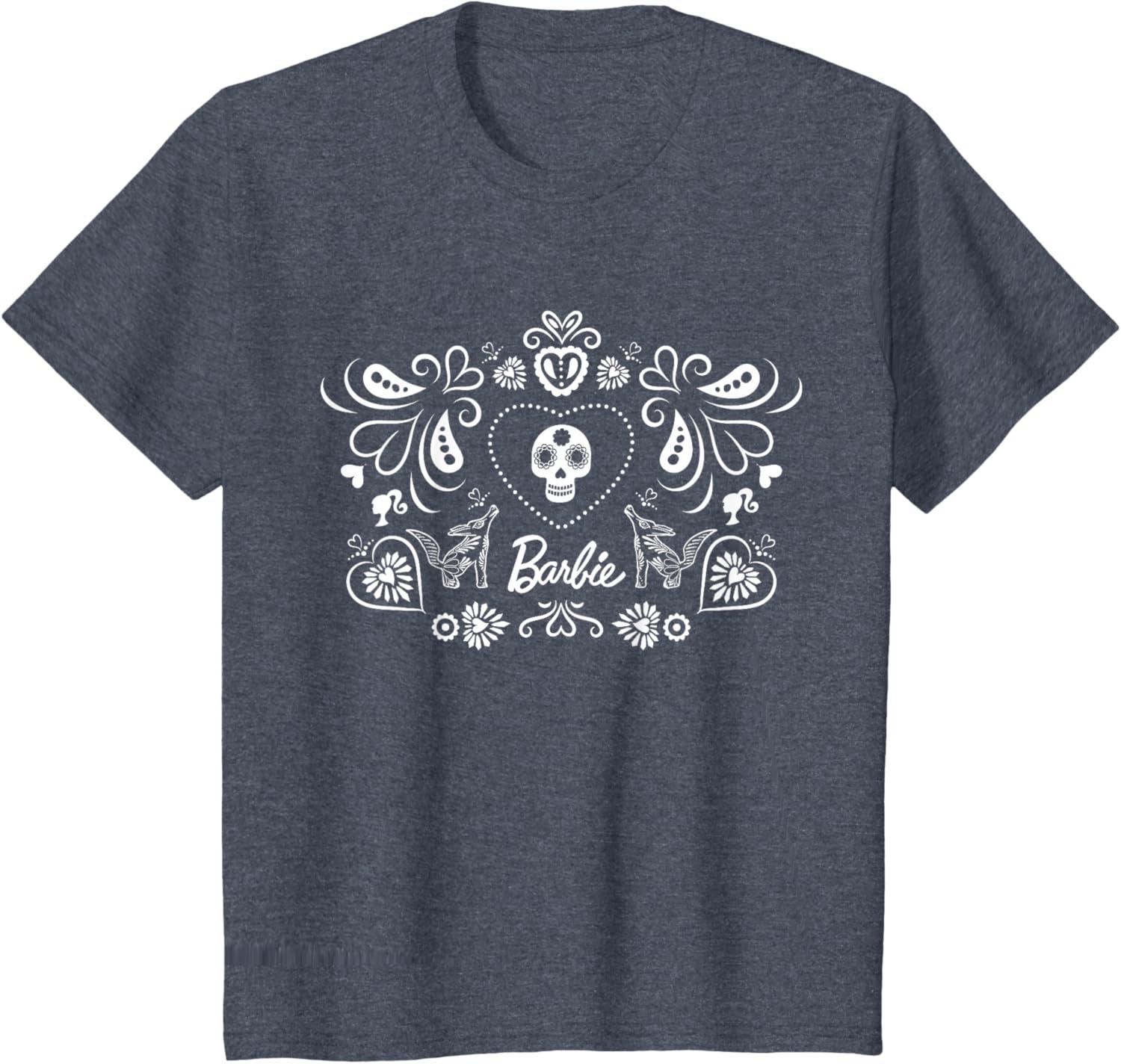 imageBarbie Da De Muertos TShirtHeather Blue
