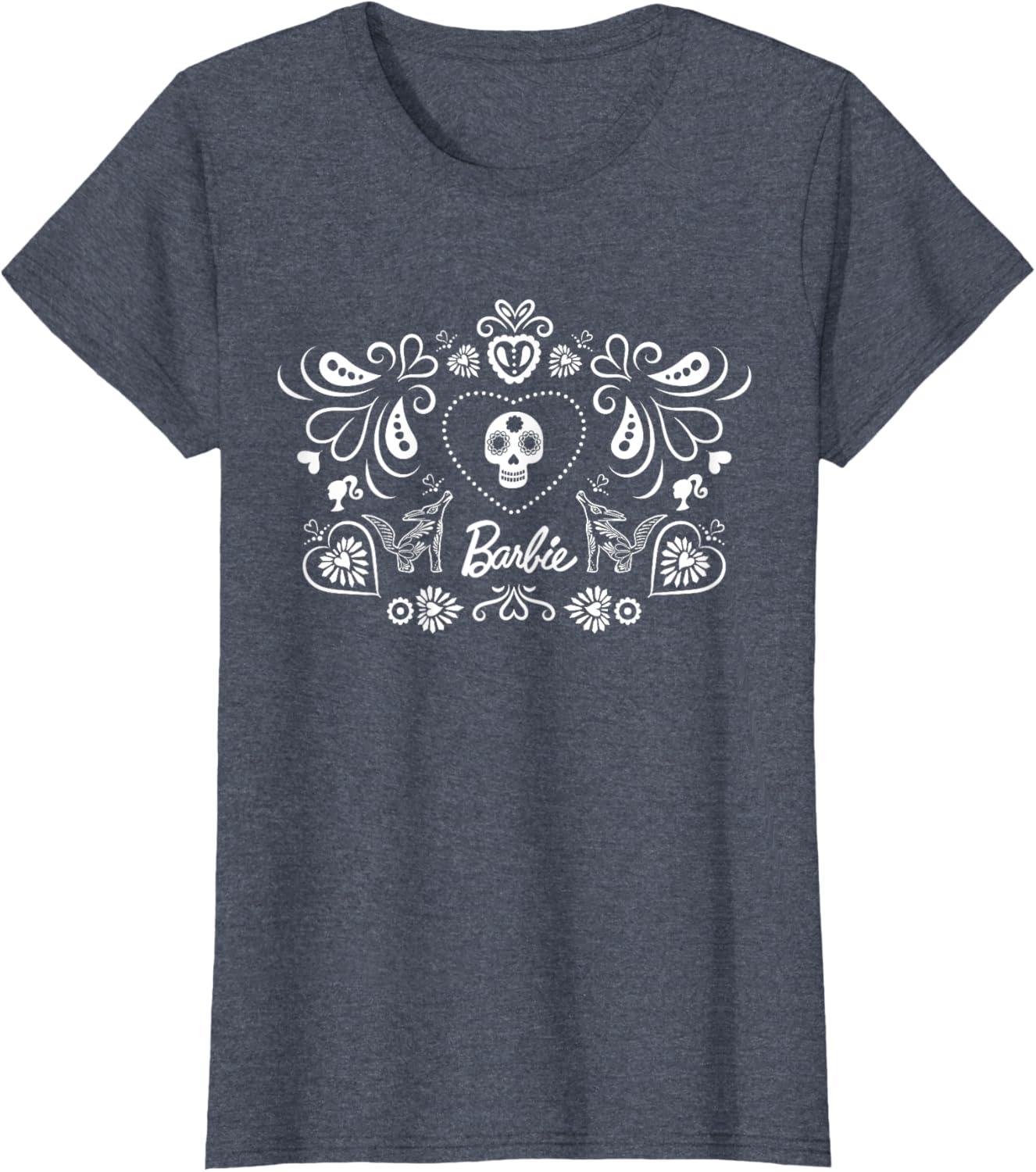 imageBarbie Da De Muertos TShirtHeather Blue
