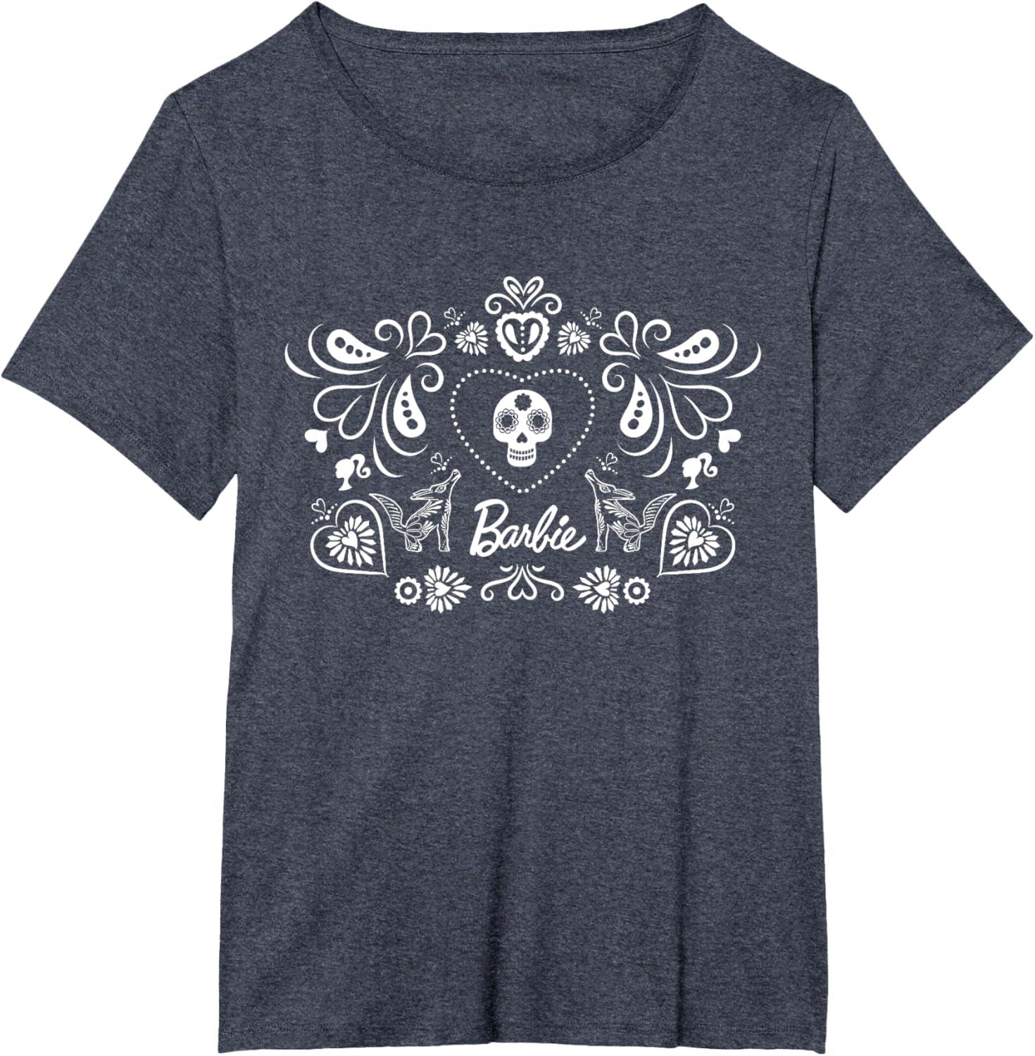 imageBarbie Da De Muertos TShirtHeather Blue