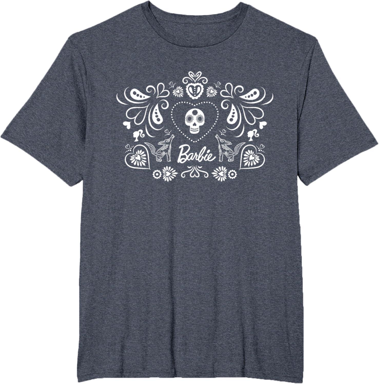 imageBarbie Da De Muertos TShirtHeather Blue