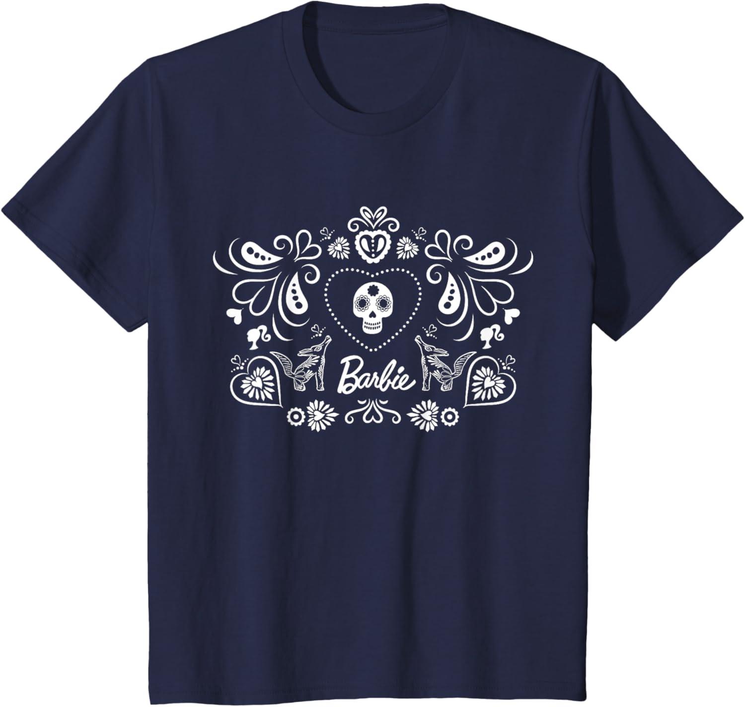 imageBarbie Da De Muertos TShirtNavy Blue