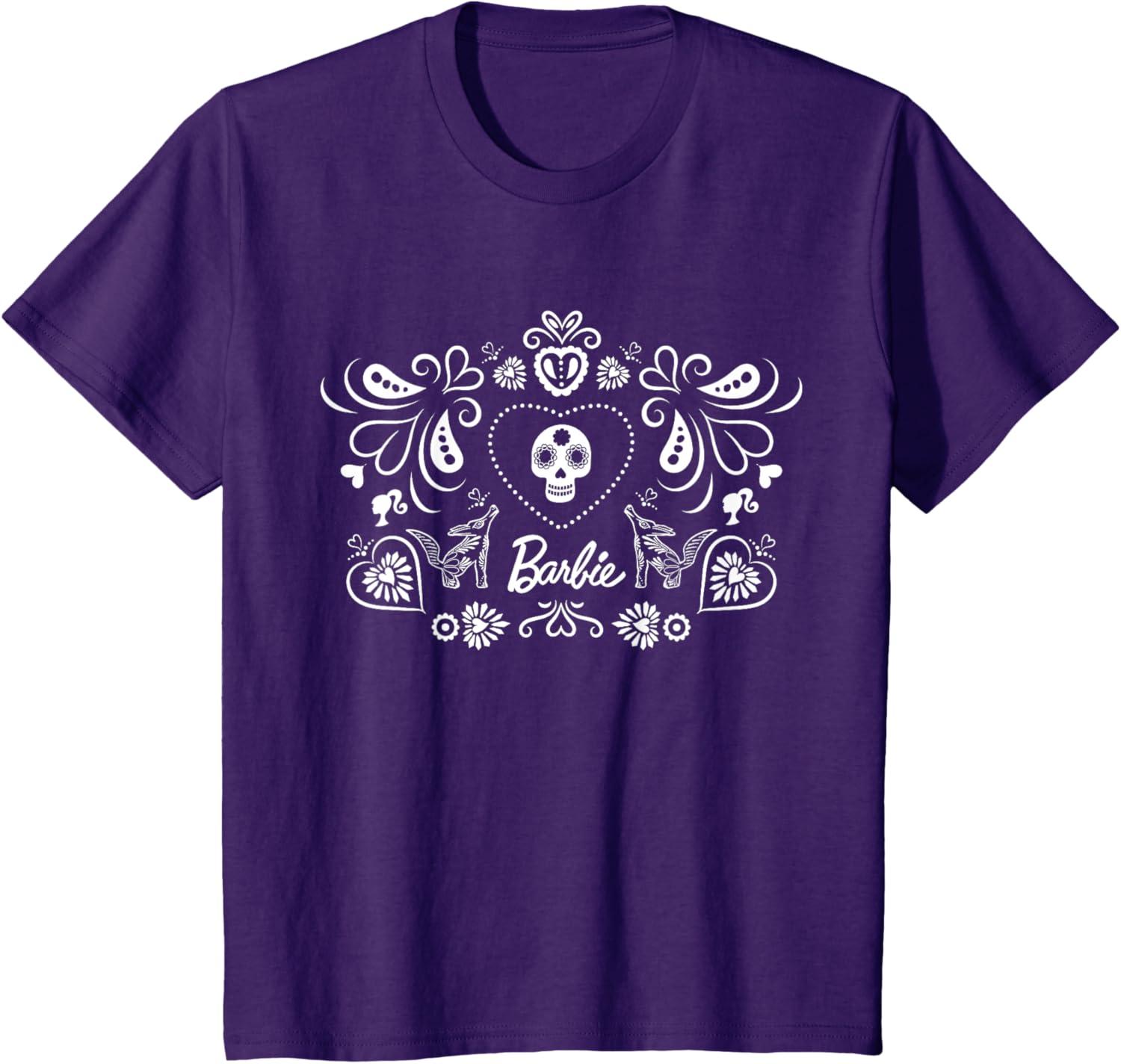 imageBarbie Da De Muertos TShirtPurple