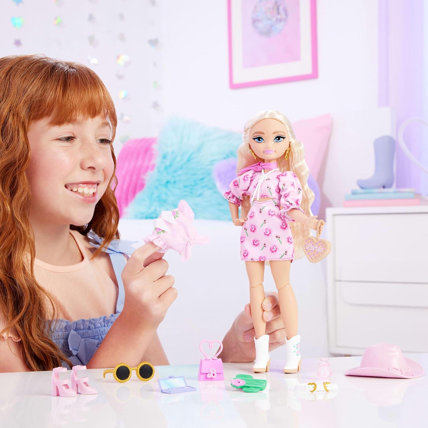 imageBarbie Dream Besties Festival Looks Set Including Barbie Malibu Doll with Long Blonde Stylized Hair 10 Removable Fashions ampamp Accessories