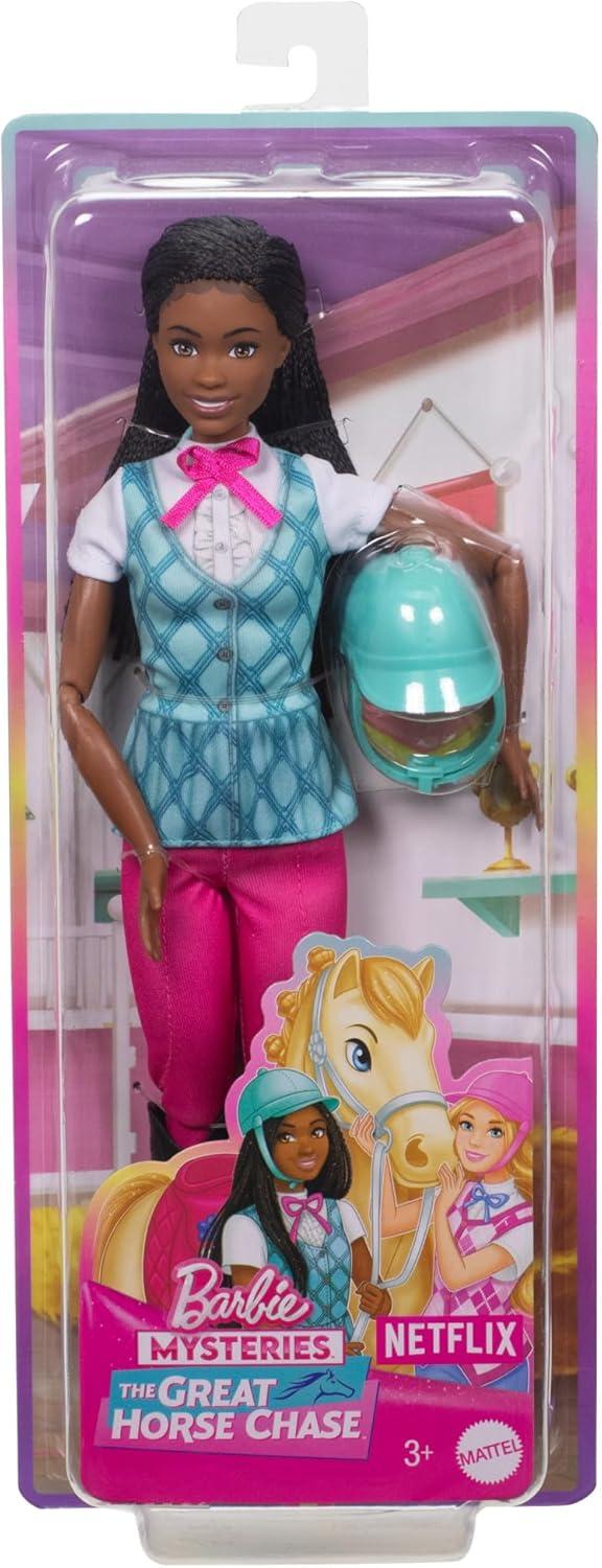 imageBarbie Malibu Doll ampamp Accessories from Mysteries The Great Horse Chase Includes Fashion Doll Removable Riding Outfit ampamp HelmetBrooklyn