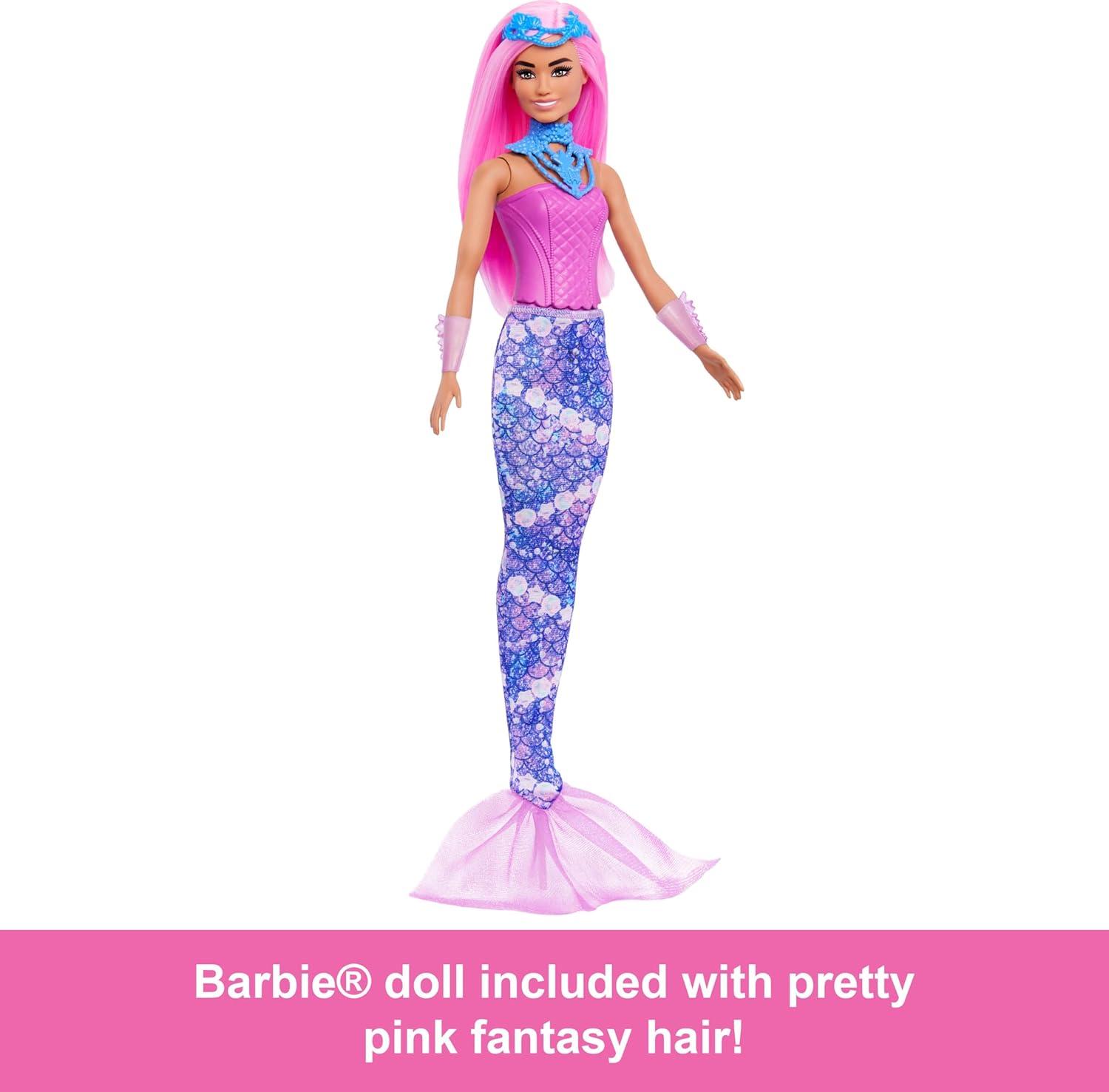 imageBarbie Mini Land Collectible Advent Calendar with 15Inch Dolls ampamp 24 Days of Surprises Winter Village Play Areas for Storytelling FunFantasy