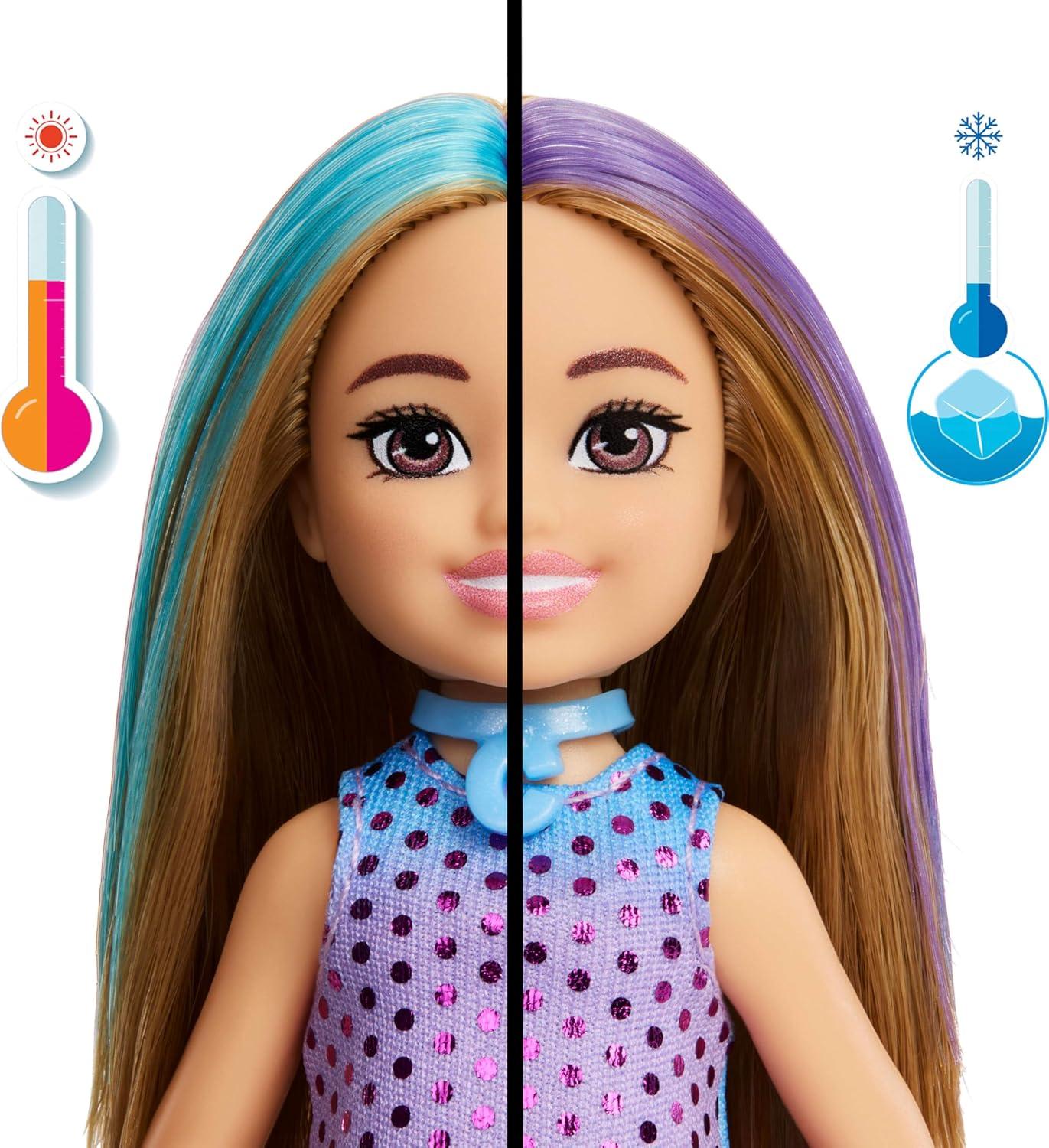 imageBarbie Party Unboxed Doll ampamp Accessories Glam Party Series with 10 Surprises Including ColorChange Red Sparkle DollPink