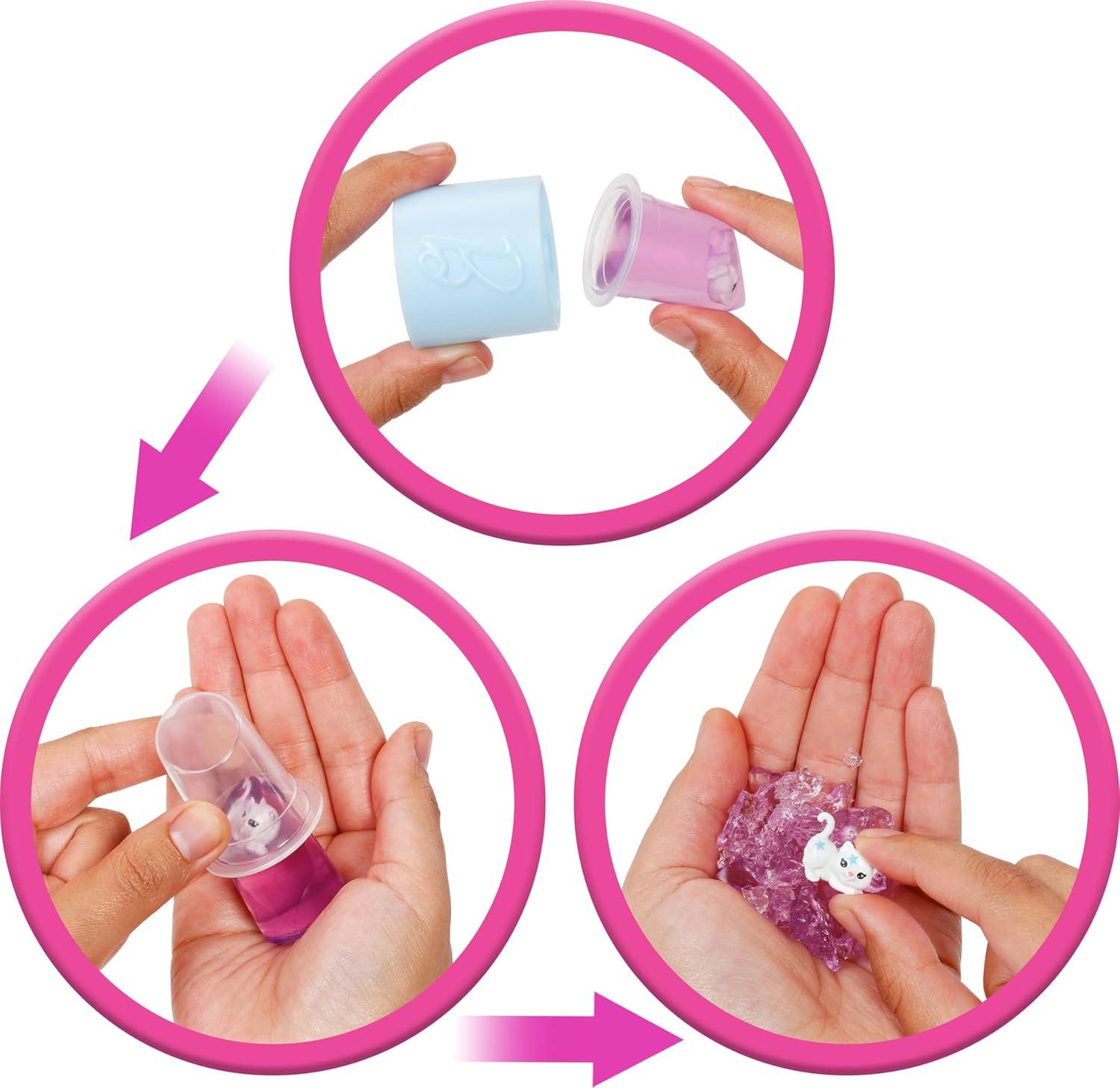 imageBarbie Party Unboxed Doll ampamp Accessories Glam Party Series with 10 Surprises Including ColorChange Red Sparkle DollPurple