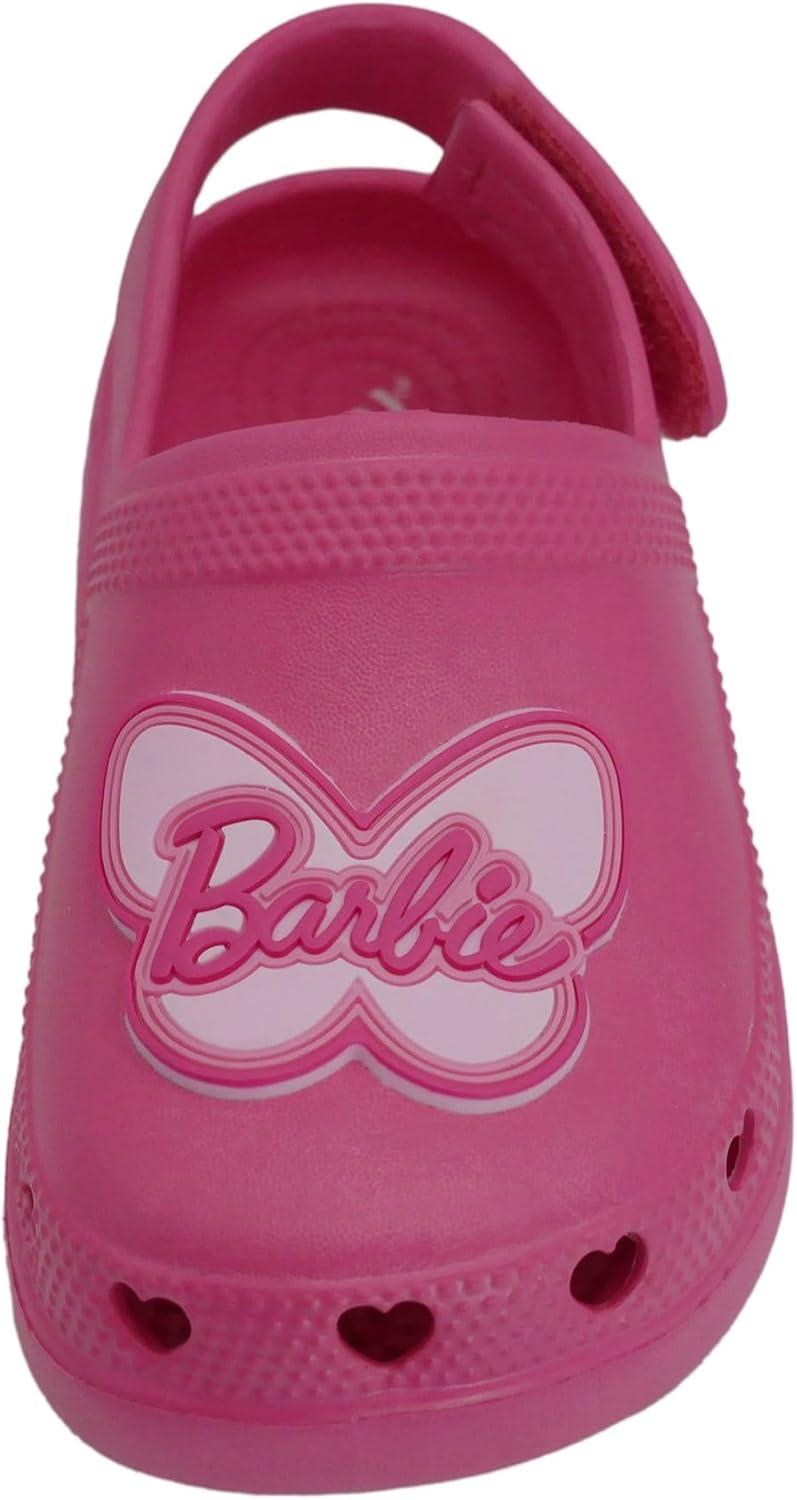 imageBarbie Toddler Girls Lightweight SlipOn Clogs  Adjustable Strap Summer Shoes for Kids  WaterFriendly Play SandalsHot Pink