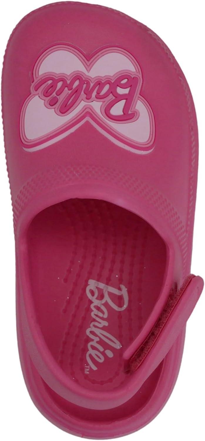 imageBarbie Toddler Girls Lightweight SlipOn Clogs  Adjustable Strap Summer Shoes for Kids  WaterFriendly Play SandalsHot Pink