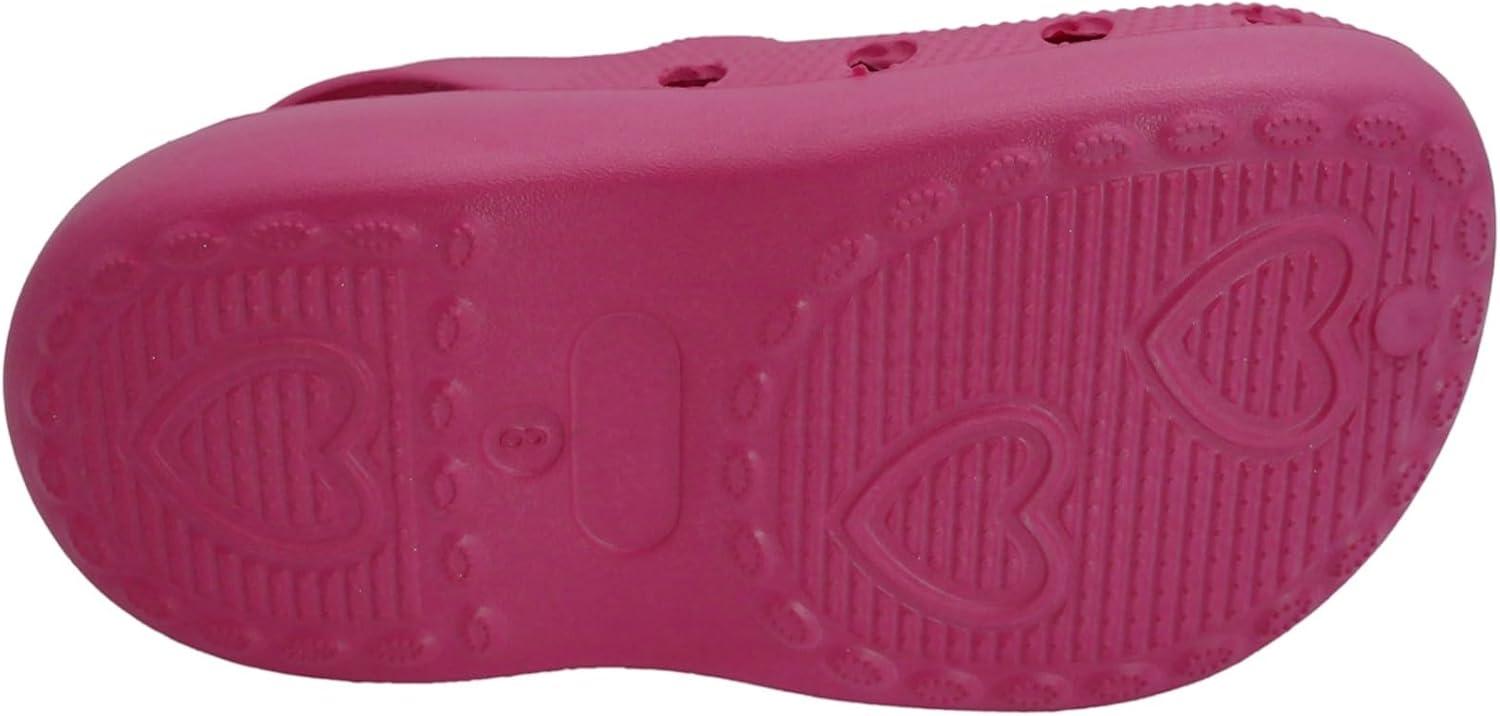 imageBarbie Toddler Girls Lightweight SlipOn Clogs  Adjustable Strap Summer Shoes for Kids  WaterFriendly Play SandalsHot Pink