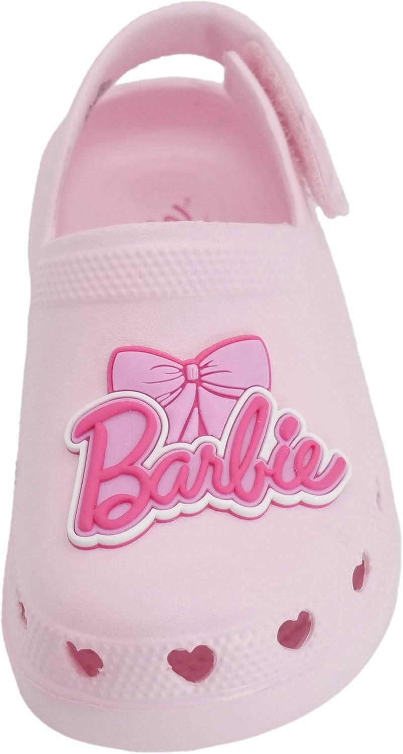 imageBarbie Toddler Girls Lightweight SlipOn Clogs  Adjustable Strap Summer Shoes for Kids  WaterFriendly Play SandalsMedium Pink