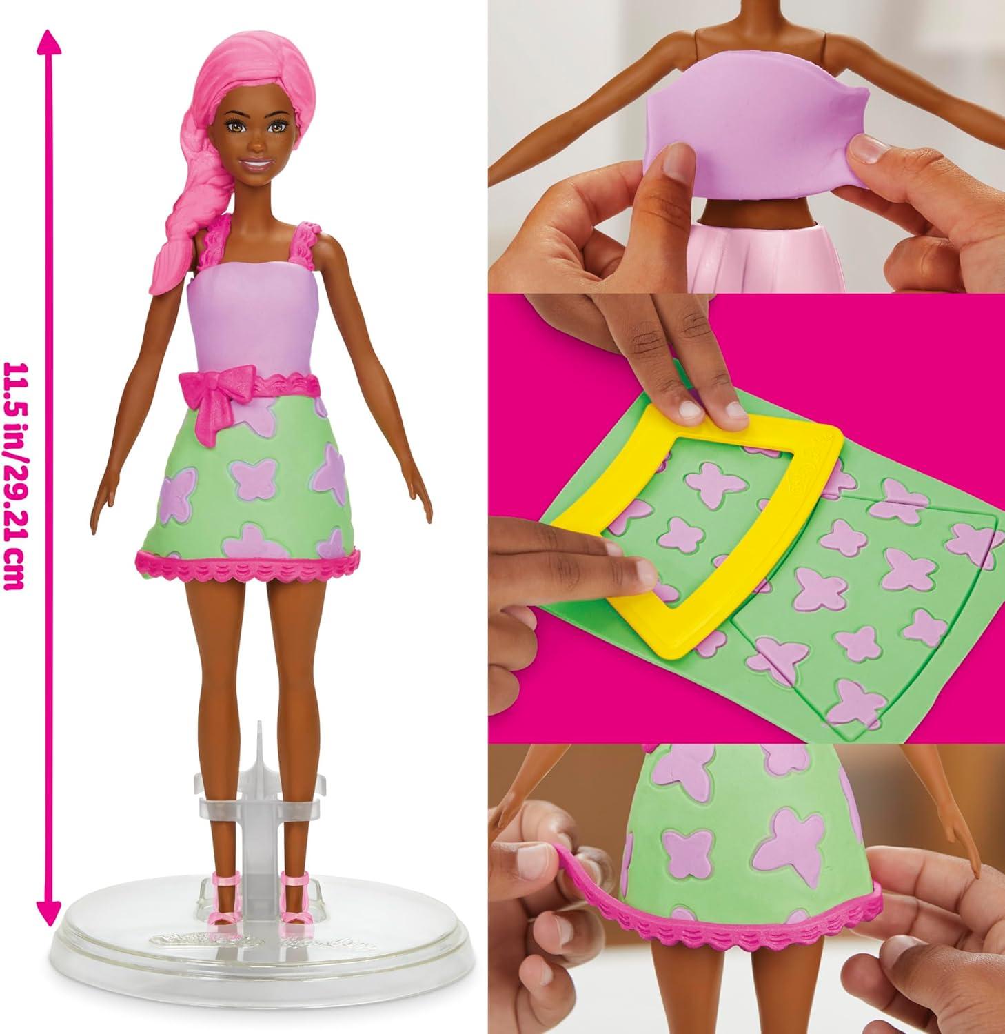 imagePlayDoh Barbie Garden Party Designer Doll Make Doll Clothes with Modeling Compound ampamp 10 Fashion Accessories Arts ampamp Crafts for Girls ampamp Boys 5 Amazon Exclusive