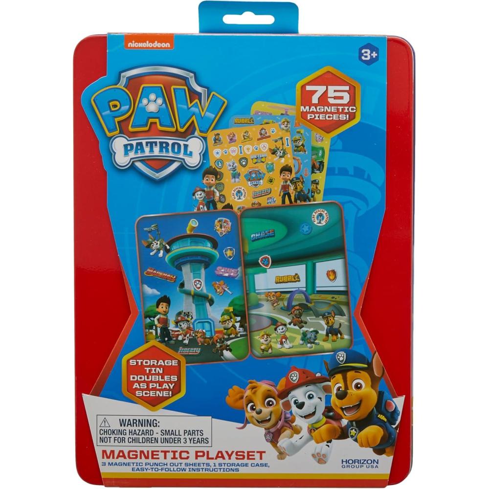imageBarbie DIY Magnetic Play Set 75 Pieces 3 Magnetic Dolls Crafts for Kids Ages 48 4 Year Old Girl Birthday Gifts Girl Toys Cute Travel Toy Fun Airplane Activities Pretend Play for GirlsPaw Patrol Activites