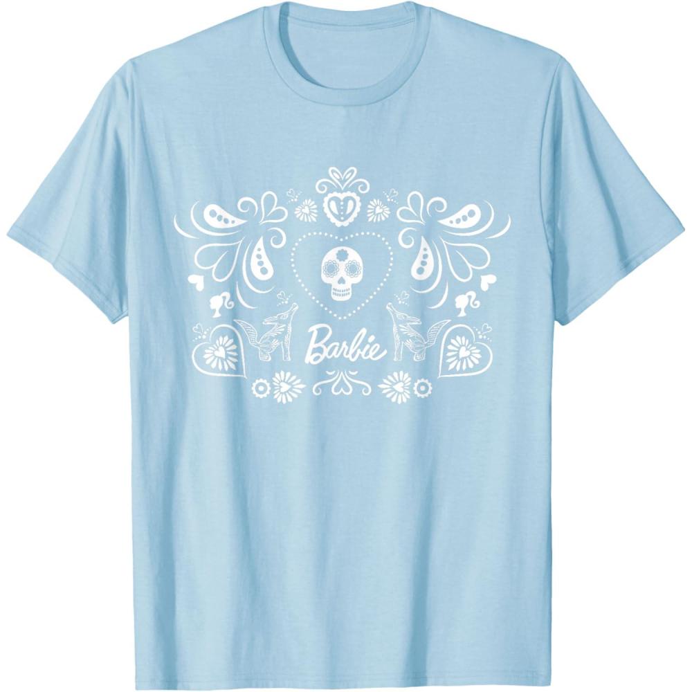 imageBarbie Da De Muertos TShirtBaby Blue