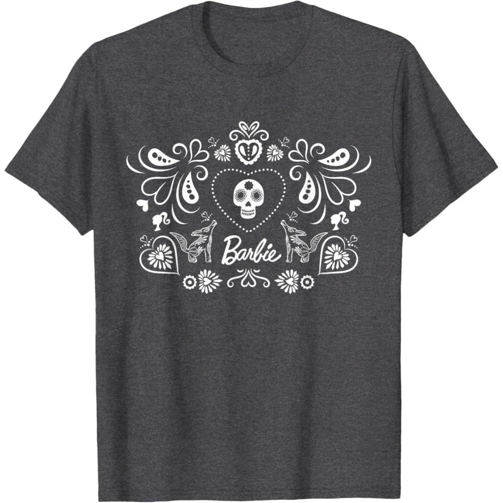 imageBarbie Da De Muertos TShirtDark Heather Grey