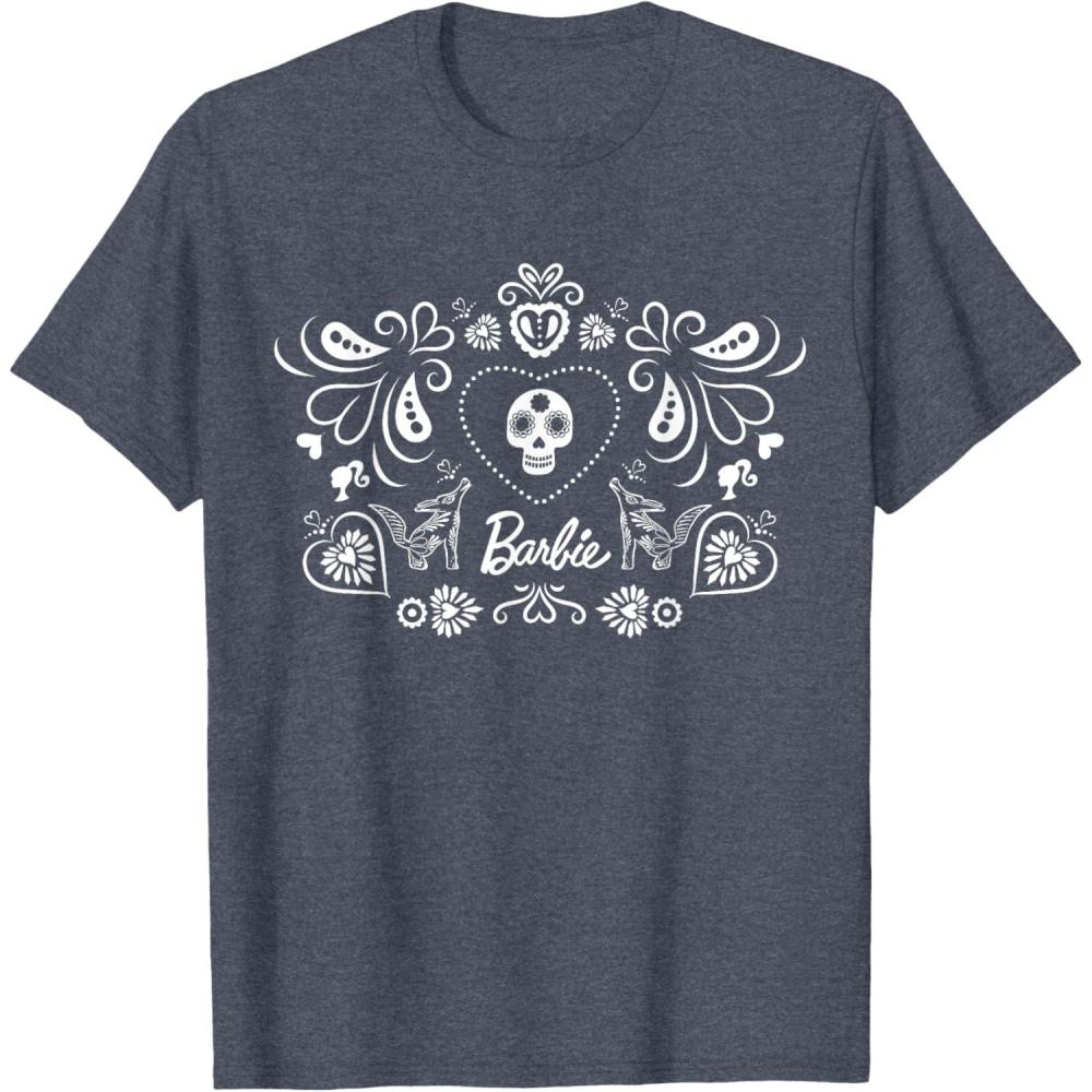 imageBarbie Da De Muertos TShirtHeather Blue
