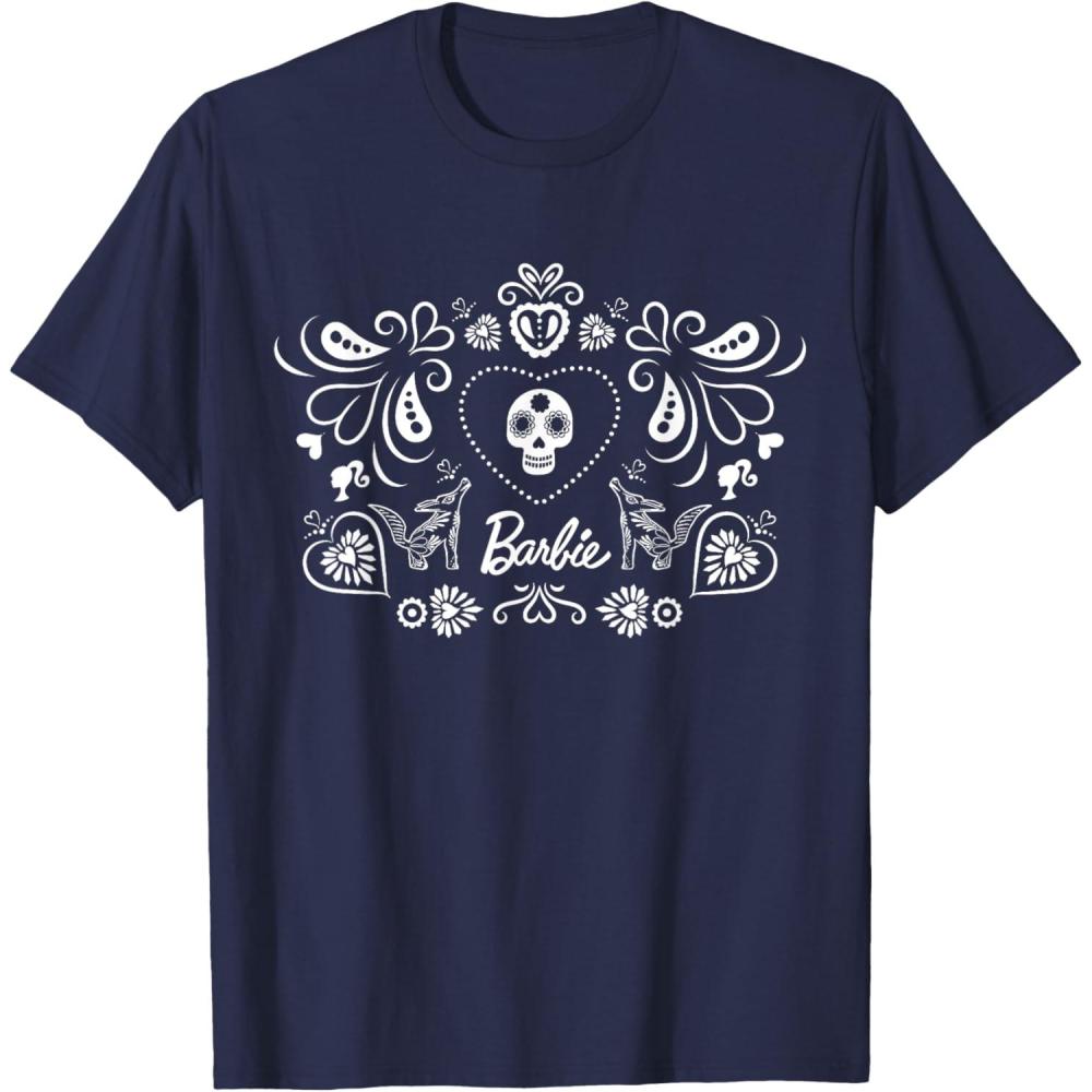 imageBarbie Da De Muertos TShirtNavy Blue