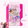 imageBarbie DIY Magnetic Play Set 75 Pieces 3 Magnetic Dolls Crafts for Kids Ages 48 4 Year Old Girl Birthday Gifts Girl Toys Cute Travel Toy Fun Airplane Activities Pretend Play for GirlsBarbie
