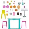 imageBarbie Doll ampamp Playset Cook n Grill Restaurant with Pizza Oven ampamp 30 Pieces Including Furniture ampamp Kitchen Accessories
