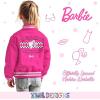 imageBarbie Girls Bomber Jacket  ZipUp Varsity Jacket with Girl Power OuterwearHot Pink