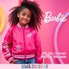 imageBarbie Girls Bomber Jacket  ZipUp Varsity Jacket with Girl Power OuterwearHot PinkPink