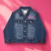 imageBarbie Girls Button Up Jean Jacket  Fashion Denim Jacket Print for KidsDeep Blue